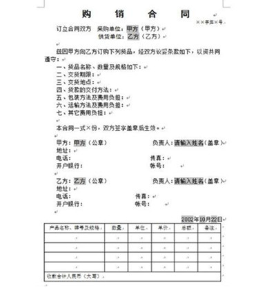 明確購銷合同基本要素，防范財務風險