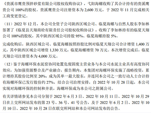 收購的項目公司