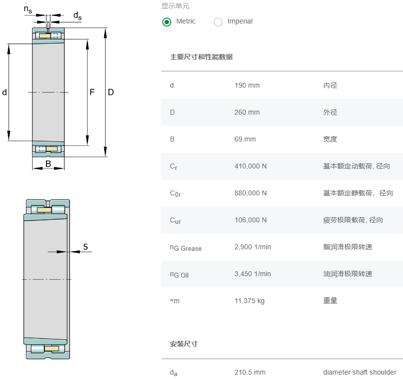 NNU4938-S-M-SP軸承數(shù)據(jù)